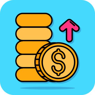 Dolar simgesi vektör illüstrasyonu