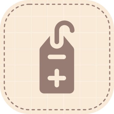 etiket simgesi vektör illüstrasyonu