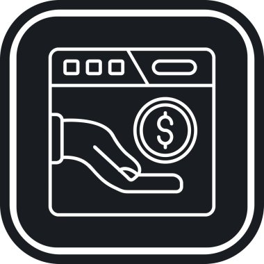 nakit para simgesi, vektör çizim