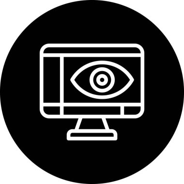 İzleme ağ simgesi, vektör illüstrasyonu