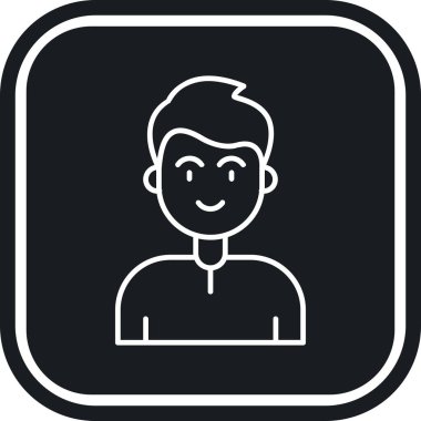 man simgesi vektör illüstrasyonu