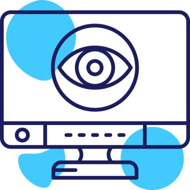 Göz simgesi, vektör illüstrasyonu