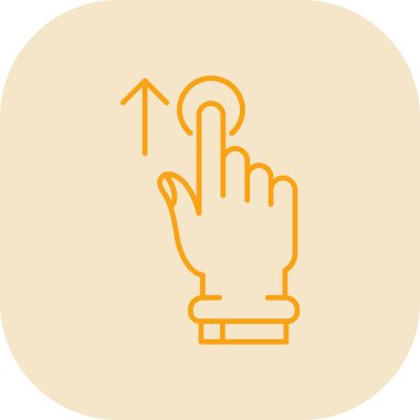 Dokunmatik ekran simgesinin vektör illüstrasyonu