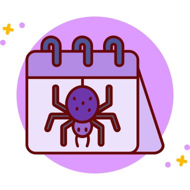 Örümceğin vektör çizimi