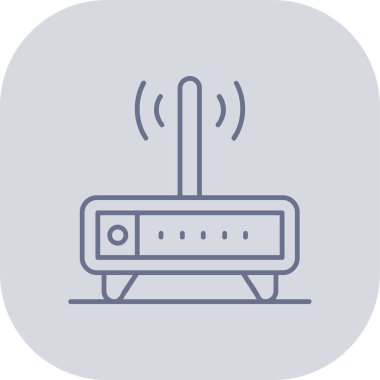 router simgesi vektör illüstrasyonu