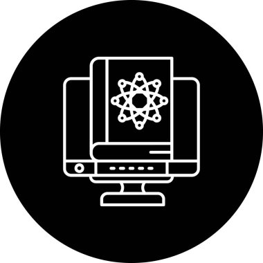 dişli simgesi, vektör illüstrasyonlu dizüstü bilgisayar