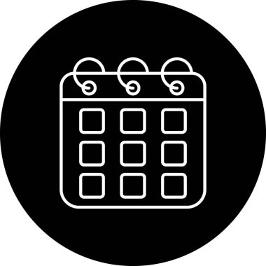 Moda biçimi izole edilmiş arkaplanda takvim simgesi