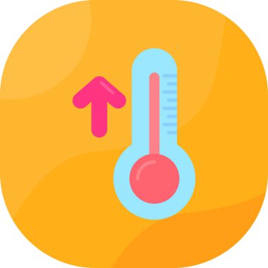 termometre sıcaklık simgesi, vektör illüstrasyonu