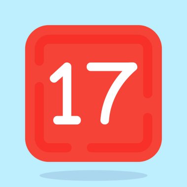 vektörel takvim düz simgesi.