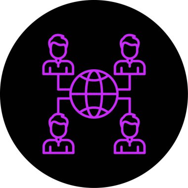 İnsan simgesinin vektör illüstrasyonu