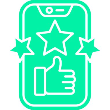 Web simgesi, vektör illüstrasyonunu gözden geçir