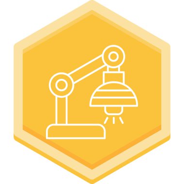 Robotik kol simge vektör çizim