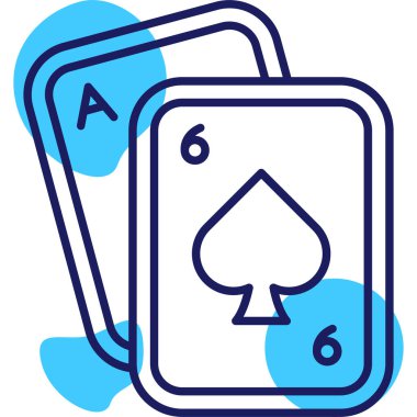 Kart simgesi, basit illüstrasyon tasarımı