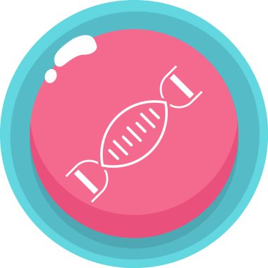 DNA düz renkli simge