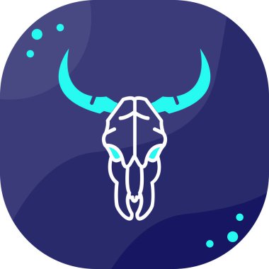 kafatası simgesi, vektör illüstrasyonu