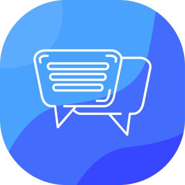 Konuş. Web simgesi basit illüstrasyon