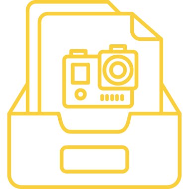 kamera simgesi vektör illüstrasyonu