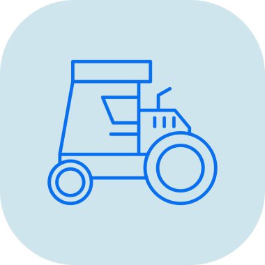 Traktör modern simgesinin vektör illüstrasyonu