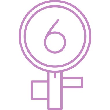 Kadın cinsiyet sembolü izole