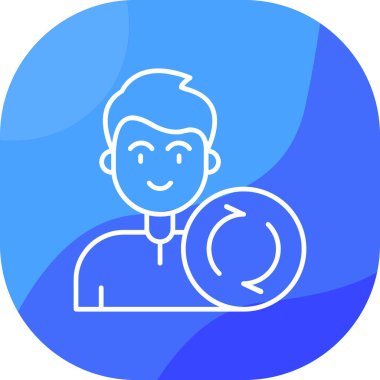 avatar. Web simgesi vektör illüstrasyonu