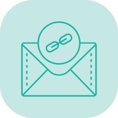 posta vektör renk çizgisi simgesi