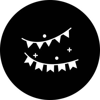 Cadılar Bayramı parti simgesi vektör illüstrasyonu