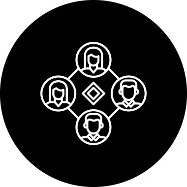 şebeke. Web simgesi basit illüstrasyon