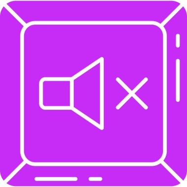 Hoparlör simgesi, vektör illüstrasyonu