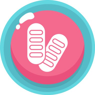 Güzellik ve moda simgelerinin vektör çizimi