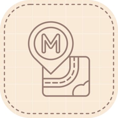 Harita işaretleyici simgesi, vektör illüstrasyonu