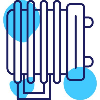 Mavi ve beyaz arkaplanın soyut vektör çizimi