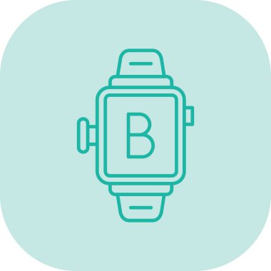 akıllı saat vektör simgesi modern basit vektör çizimi