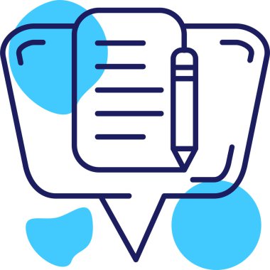 konuşma balonu simgesi, vektör illüstrasyonu