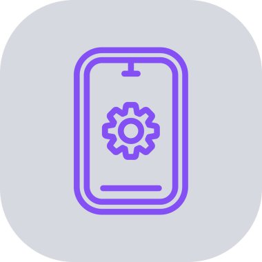 Mobil ayarlar. Web simgesi basit tasarım