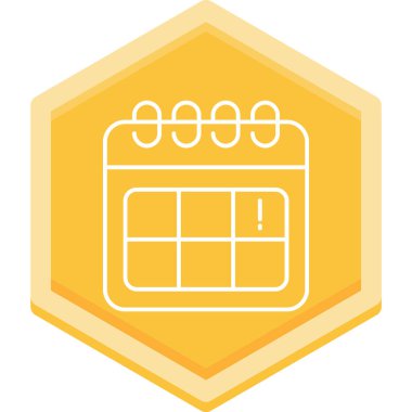 Takvim simgesi vektör illüstrasyonu