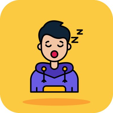 uyku çocuk doldurulmuş ikon - taslak biçimi