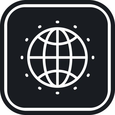 Küre vektör Glifler simgesi