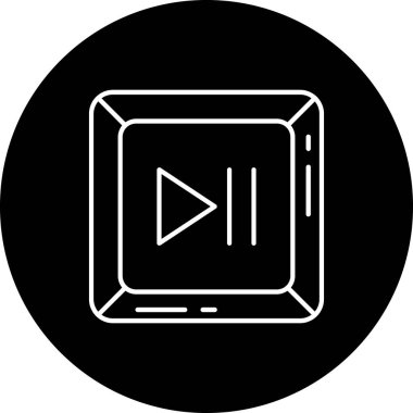 oyuncu vektör düz simgesi