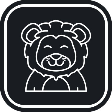 Vektör çizimi, gülümsemeli şirin bir ayı ve gülümseme.