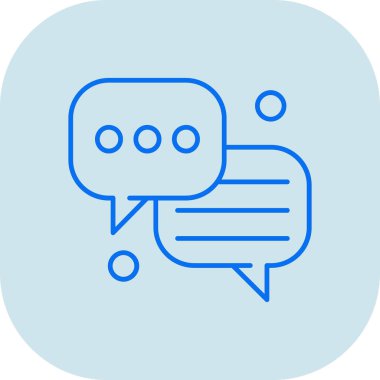 Sohbet simgesi vektör illüstrasyonu