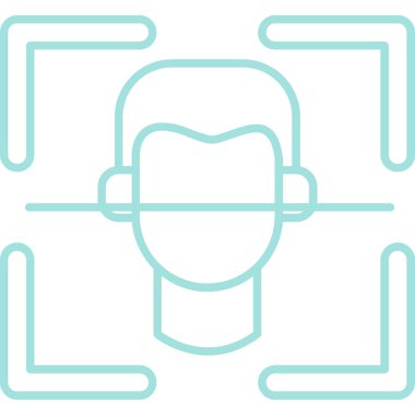 Sakallı ve bıyıklı bir adamın vektör çizimi