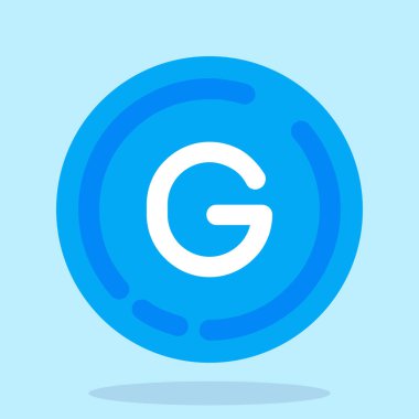 G harfi logo simge tasarım şablonu