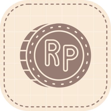 Bozuk para. Web simgesi basit tasarım