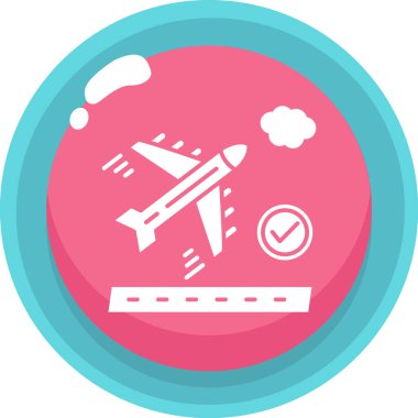 uçak ikonu vektör illüstrasyonu