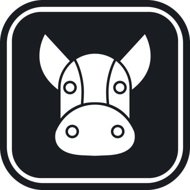 boğa başlı vektör simgesi