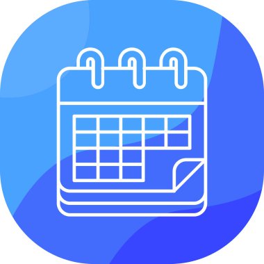 Takvim simgesi vektör illüstrasyonu