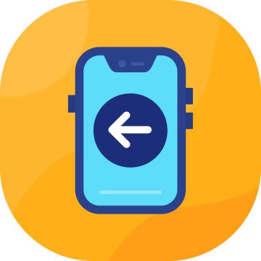 Cep telefonu simgesi, vektör illüstrasyonu