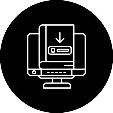 Bilgisayar. Web simgesi basit illüstrasyon