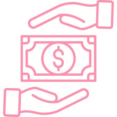 para çantası simgesi vektör illüstrasyon tasarımı