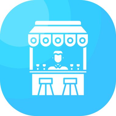 Bir restoran simgesinin vektör illüstrasyonu